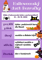 Halloweenský duch Bezručky