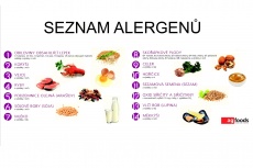 Informace školní jídelny o alergenech ve stravě